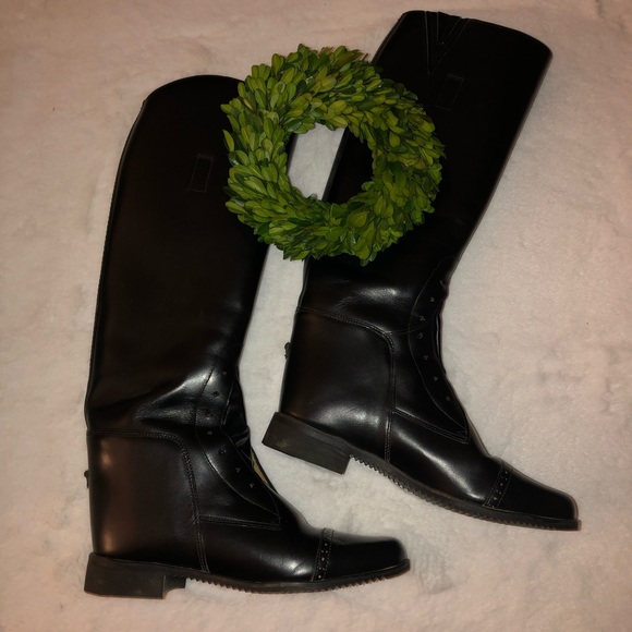 Amazonas Cavalier Equestrian Leather Lace Up Ridding Boot,Size-7R,GUC w/Laces - Picture 8 of 14